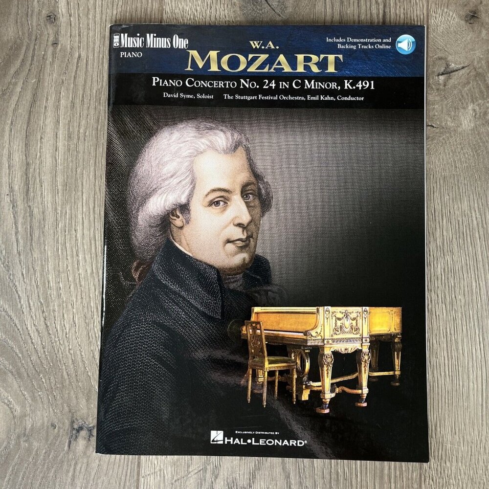 Mozart Concerto No. 24 in C Minor KV491 Sheet Music Music Minus One Hal Leonard - Picture 1 of 5